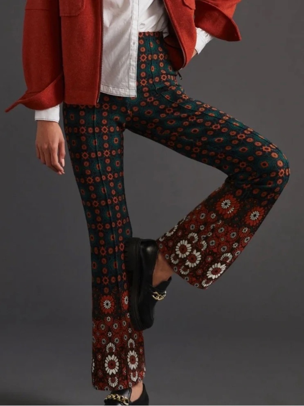 Anthropologie The Margot Kick Flare Pull on pant size Small